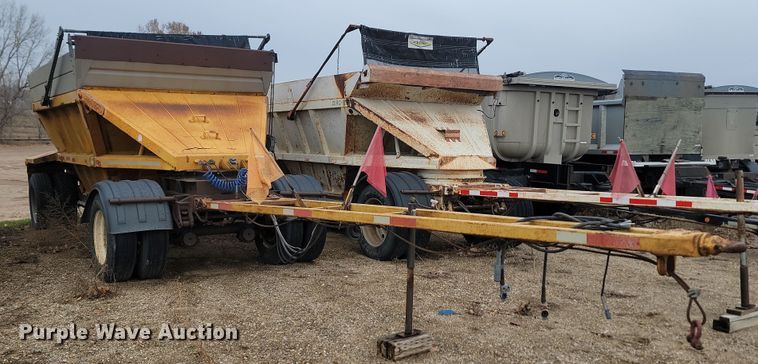 image for item KU9087 1994 Strick bottom dump pup trailer 