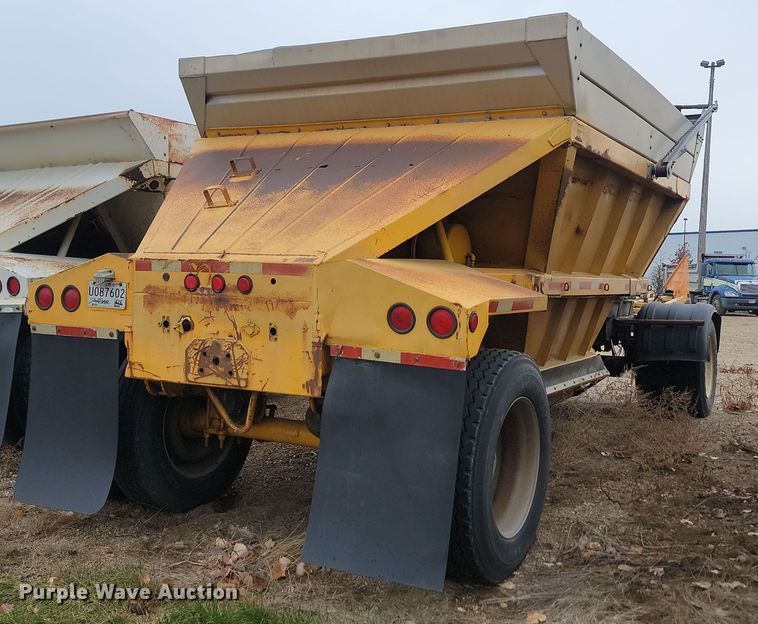 image for item KU9087 1994 Strick bottom dump pup trailer 