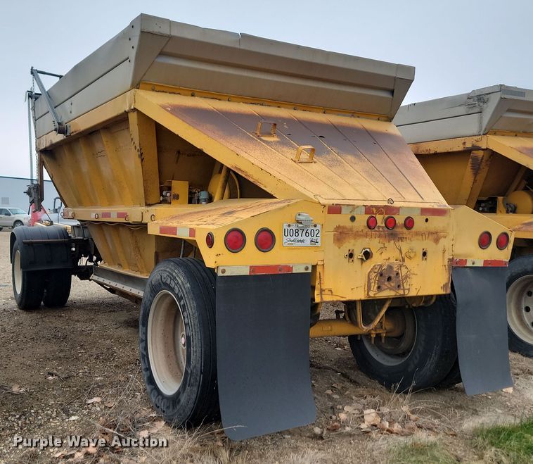 image for item KU9087 1994 Strick bottom dump pup trailer 