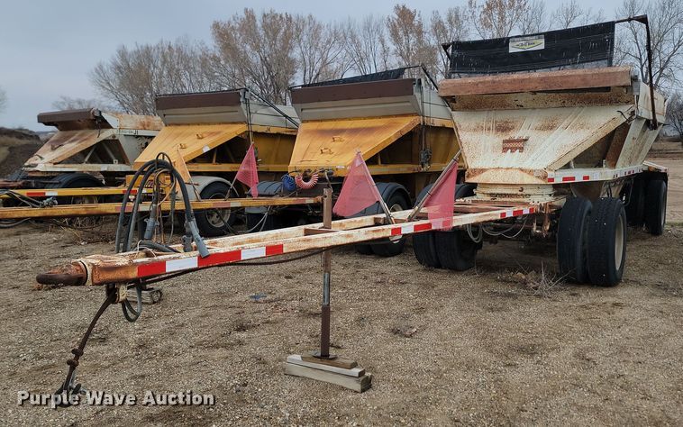 image for item KU9088 1999 Allco bottom dump pup trailer