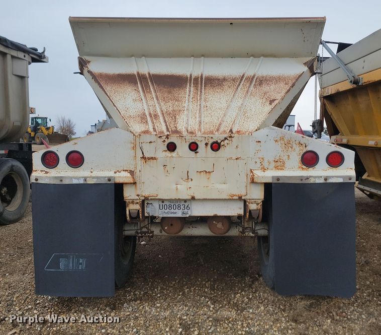 image for item KU9088 1999 Allco bottom dump pup trailer