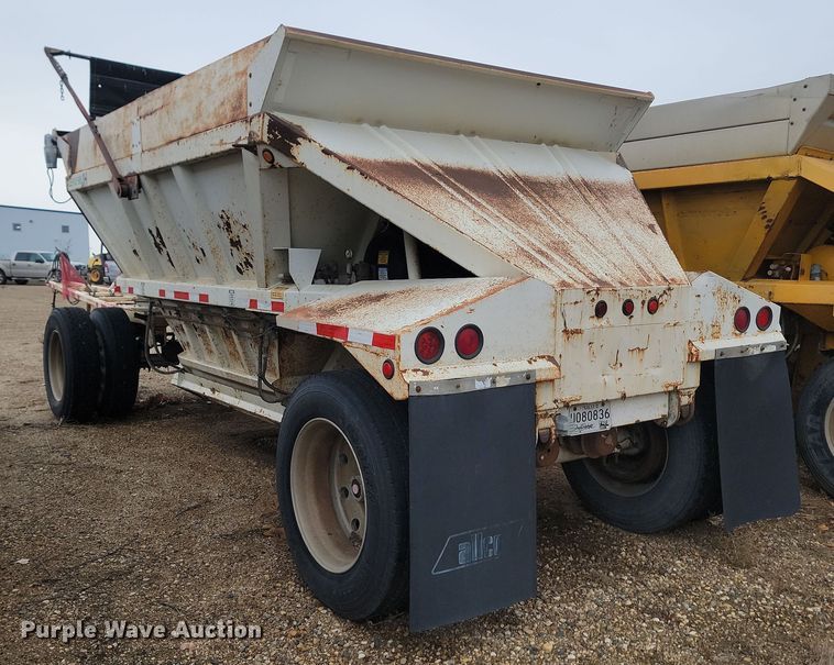 image for item KU9088 1999 Allco bottom dump pup trailer
