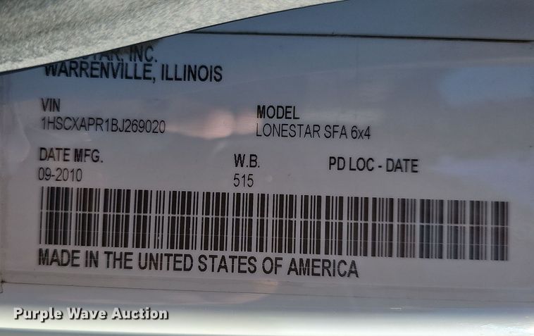 image for item NP9235 2011 International Lonestar  semi truck