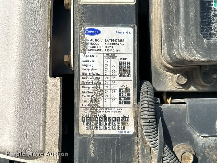 image for item NX9980 2009 Wabash  refrigerated van trailer