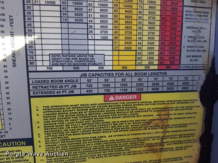 image for item OF9593 2002 Sterling LT7501  crane truck