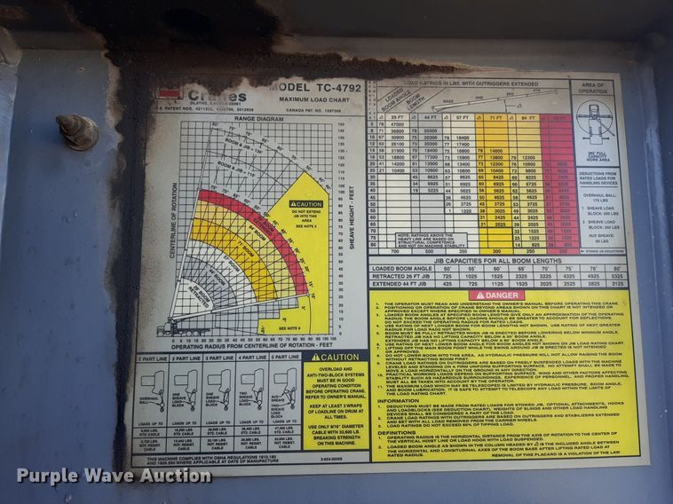 image for item OF9593 2002 Sterling LT7501  crane truck