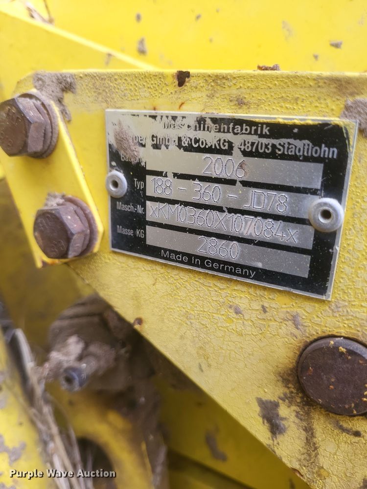 image for item DK1198 2006 Champion 360  rotary forage head