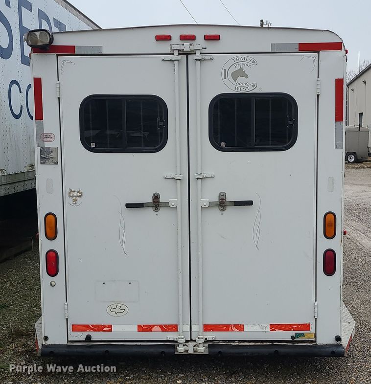 image for item DK4179 2000 Trails West  horse trailer