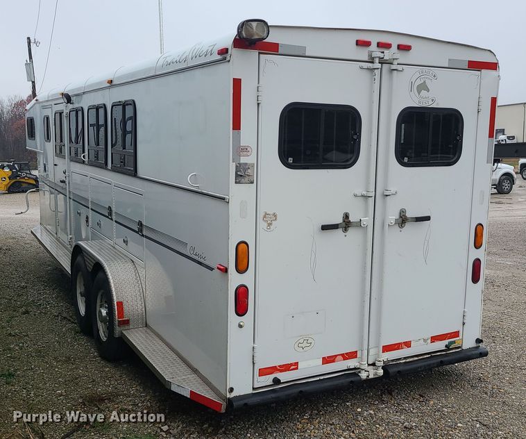 image for item DK4179 2000 Trails West  horse trailer
