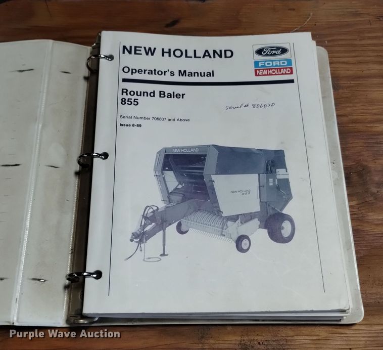 image for item DK8936 New Holland 855  round baler