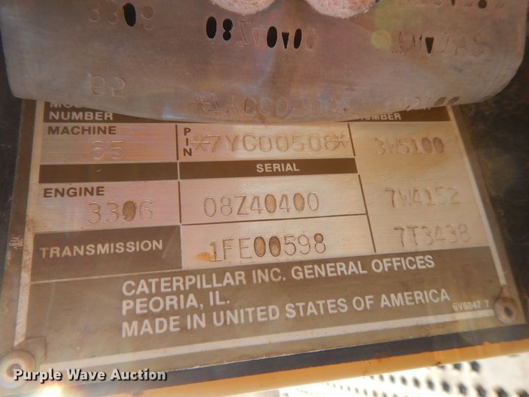 image for item DL7816 1987 Caterpillar Challenger 65  track tractor