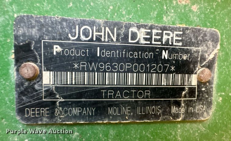 image for item DM2641 2007 John Deere 9630  4WD tractor
