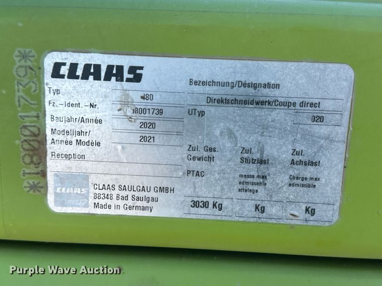 image for item DM2643 2021 Claas 600 Direct Disc  rotary forage head