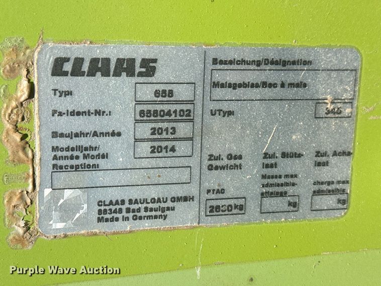 image for item DM2645 2014 Claas Orbis 600  rotary forage head