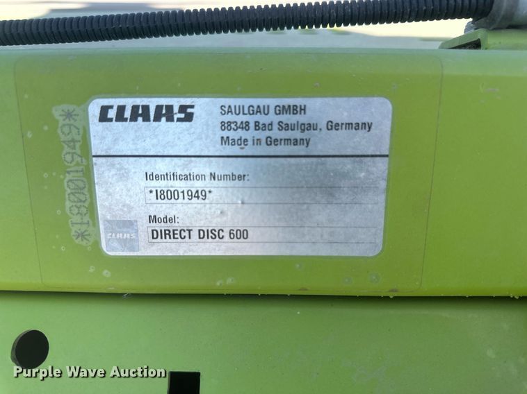 image for item DM2649 Claas Direct Disc 600  rotary forage head