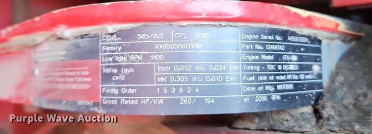 image for item DN7096 1997 Case IH 2188 Axial-Flow  RWA combine