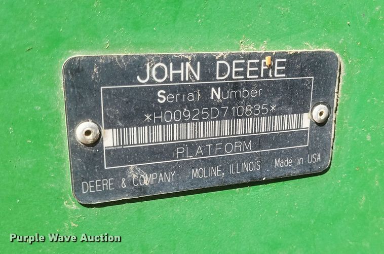 image for item DO4748 John Deere 925D  flex draper head