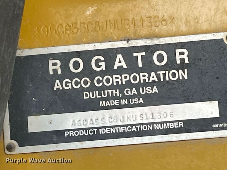image for item DP2166 2009 RoGator SSc 1084  sprayer