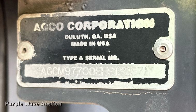 image for item DQ1569 2014 Massey Ferguson  WR9770 swather / windrower