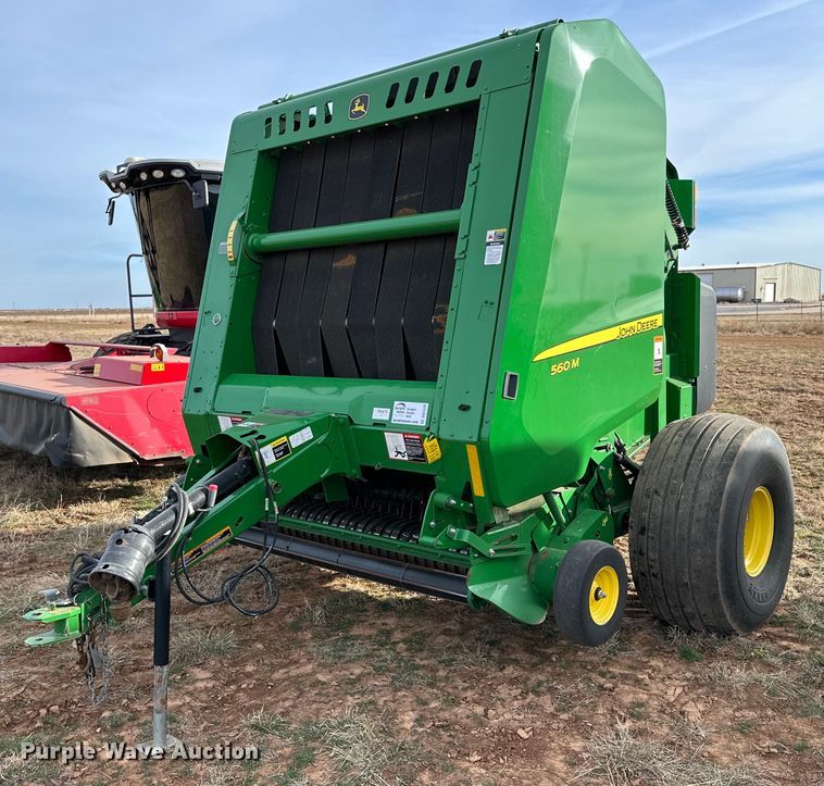 image for item DQ1570 2020 John Deere 560M round baler