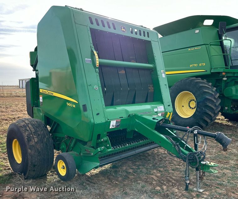 image for item DQ1570 2020 John Deere 560M round baler
