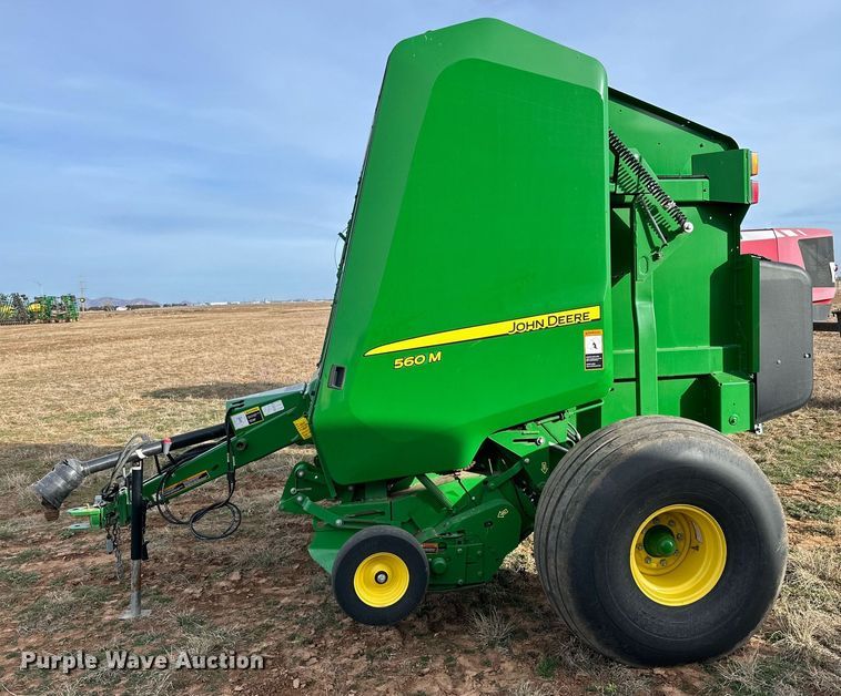 image for item DQ1570 2020 John Deere 560M round baler