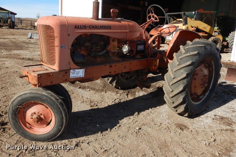 image for item DR5903 1950 Allis-Chalmers WD  tractor