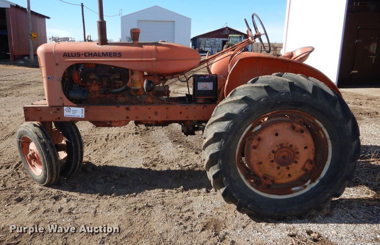 image for item DR5903 1950 Allis-Chalmers WD  tractor