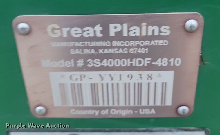 image for item EB9813 Great Plains 3S-4000HD  grain drill