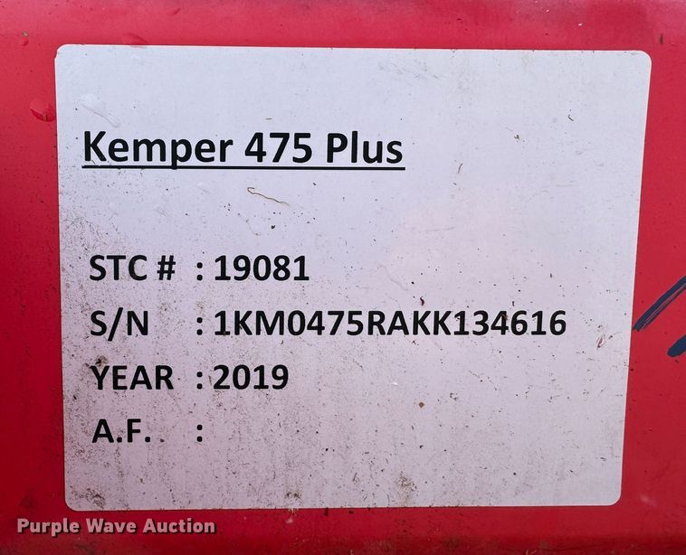 image for item GQ9230 2019 Kemper 475 Plus  rotary forage head