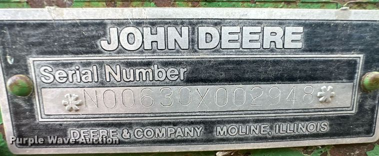 image for item IU9203 John Deere 630  tandem disk