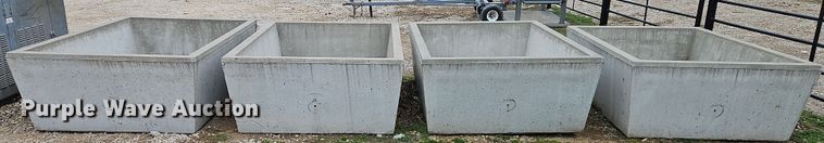 image for item LB9643 (4) concrete stock tank