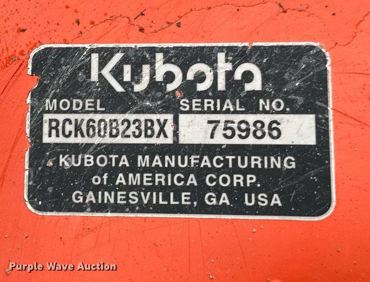 image for item LK9627 Kubota BX2370  MFWD tractor