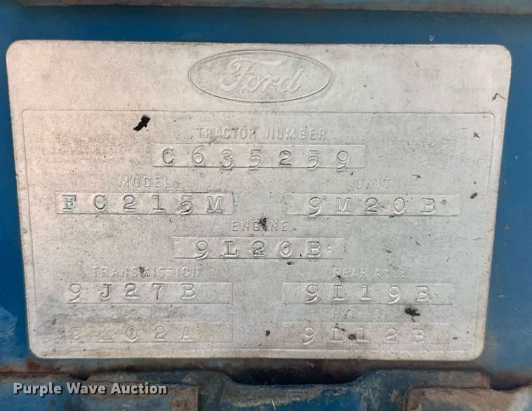 image for item LK9638 1979 Ford 7700  tractor