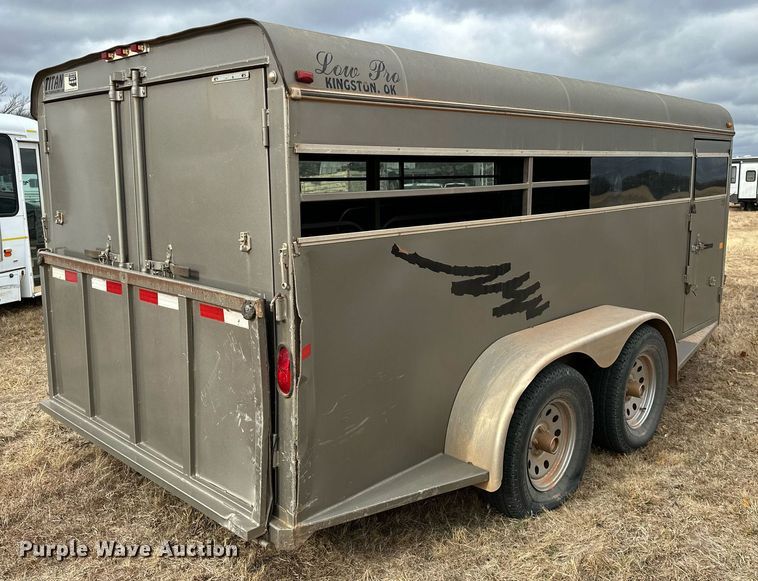 image for item LK9662 2017 Titan Lo-Pro  livestock trailer