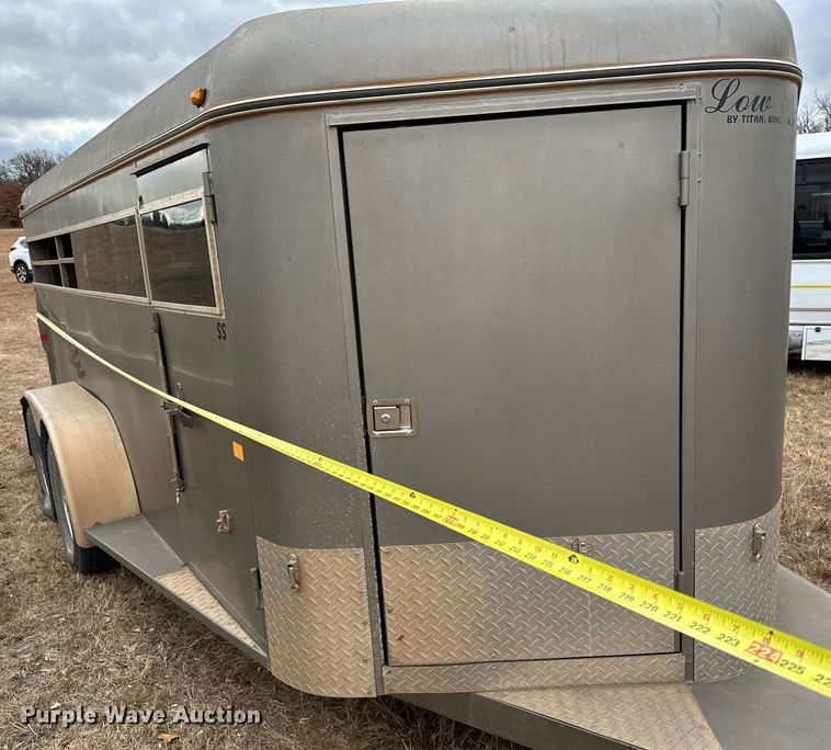 image for item LK9662 2017 Titan Lo-Pro  livestock trailer