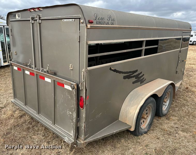 image for item LK9662 2017 Titan Lo-Pro  livestock trailer