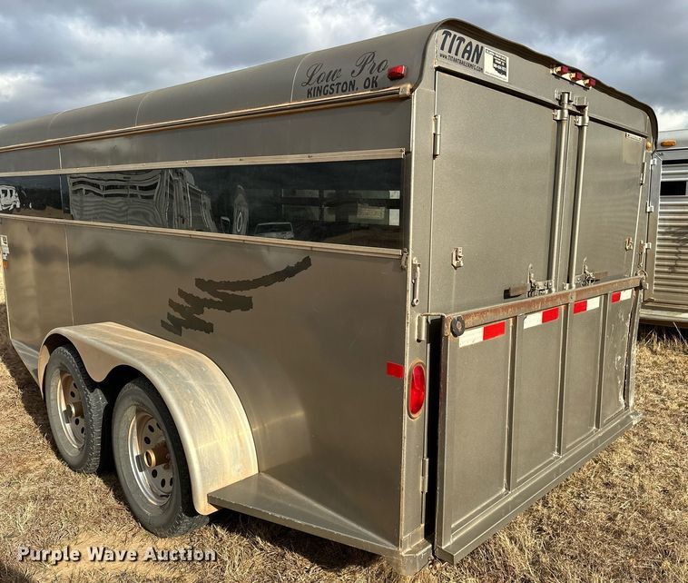 image for item LK9662 2017 Titan Lo-Pro  livestock trailer