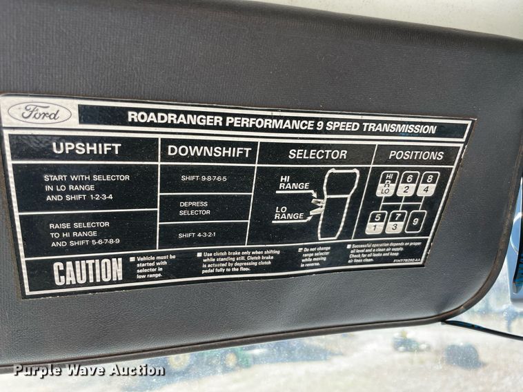 image for item LV9221 1991 Ford L9000  semi truck