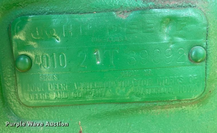 image for item LV9234 1963 John Deere 4010  tractor