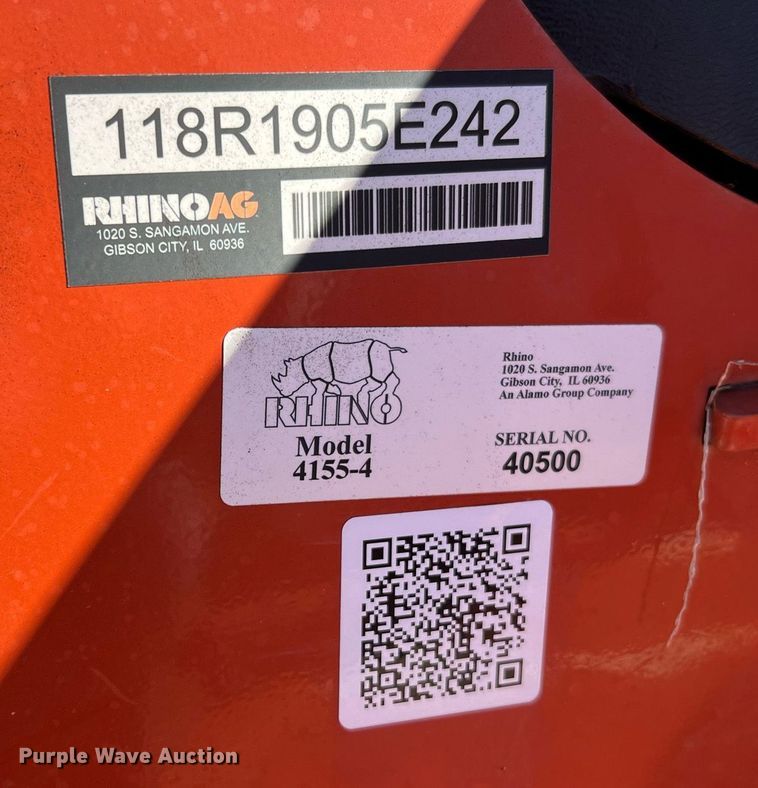 image for item MH9970 2020 Rhino 4155-4  batwing rotary mower