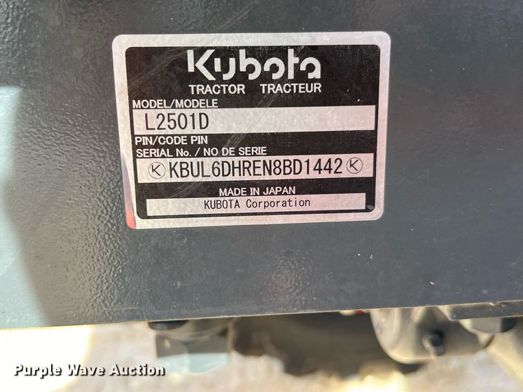 image for item MH9976 2022 Kubota L2501HST  MFWD tractor