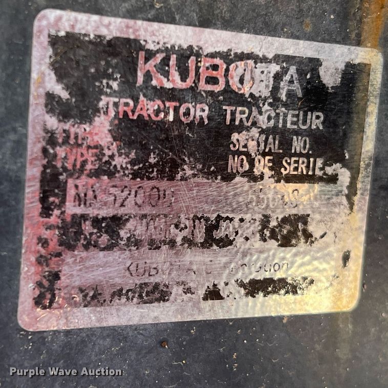 image for item MH9979 2019 Kubota MX5200HST  MFWD tractor