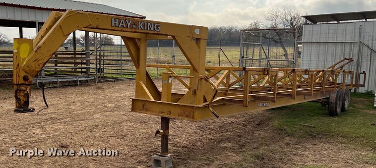 image for item MI9011 Hay King  hay bale trailer