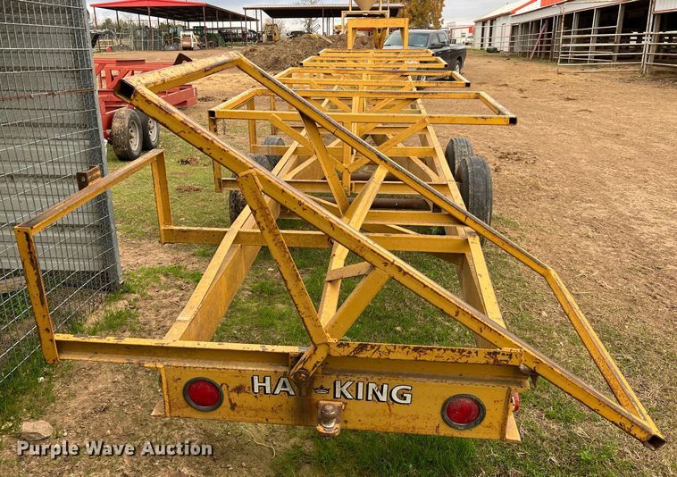 image for item MI9011 Hay King  hay bale trailer