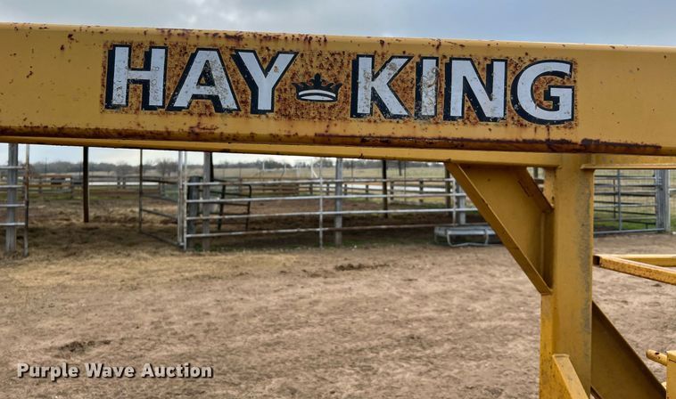 image for item MI9011 Hay King  hay bale trailer
