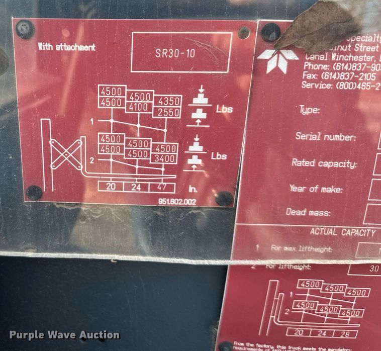 image for item NL9308 1998 Piggy back E33PX  forklift