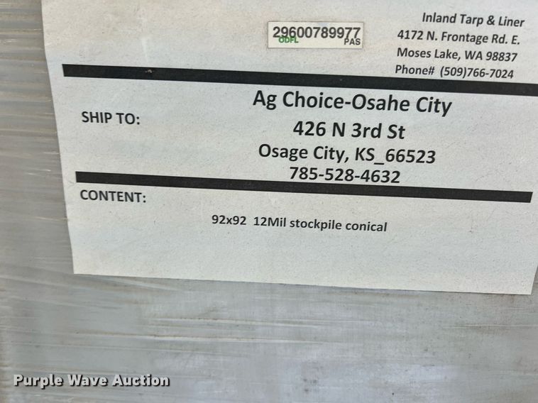 image for item NN9305 (2) 92 x 92 round tarps
