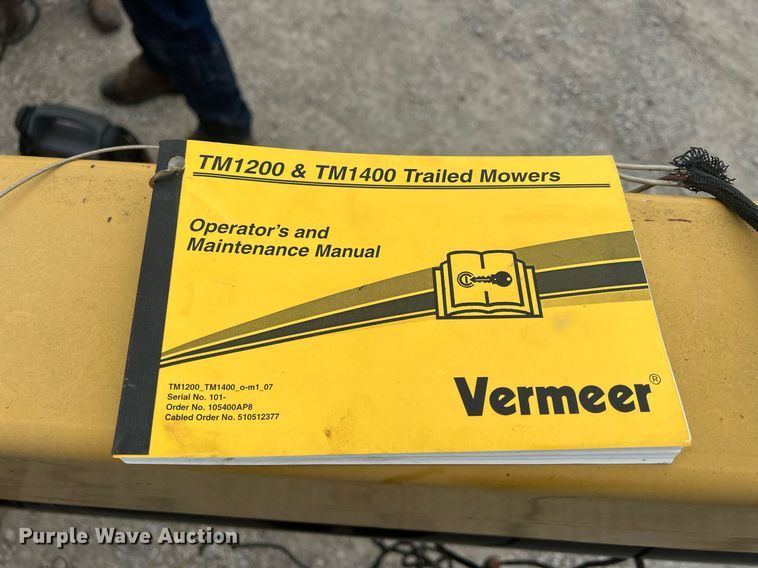 image for item NN9320 Vermeer TM1400  disc mower
