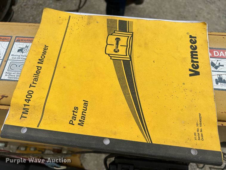 image for item NN9320 Vermeer TM1400  disc mower